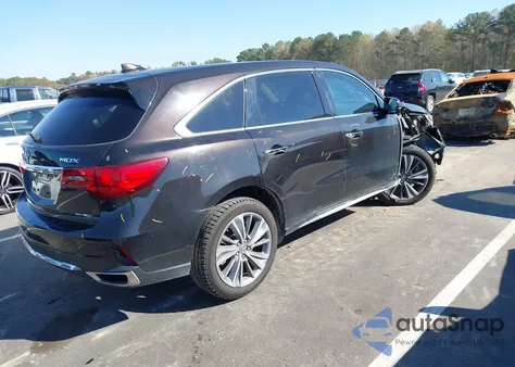 2017 Acura Mdx Technology Package z USA, uszkodzony, nr VIN 5FRYD4H50HB043151